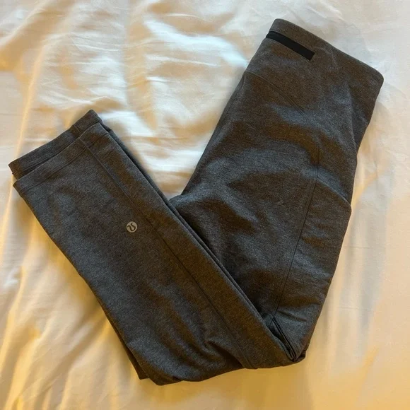lululemon athletica Charcoal Gray Workout Leggings - Picture 1 of 5